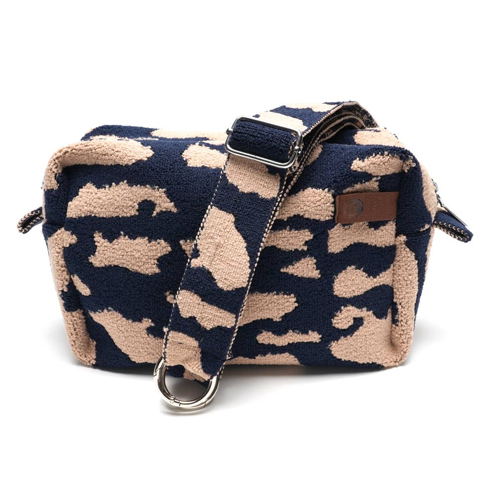 Maya navy camo crossbody bag