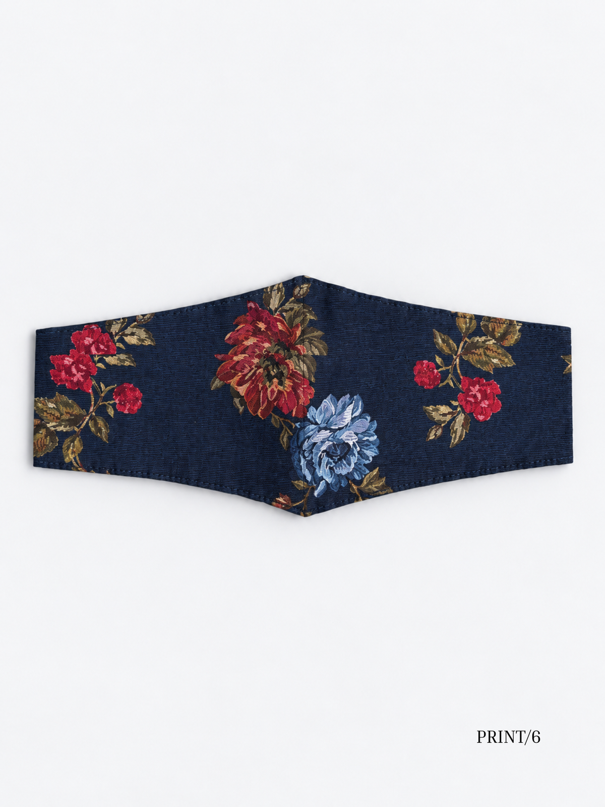 Sofia navy floral sash belt