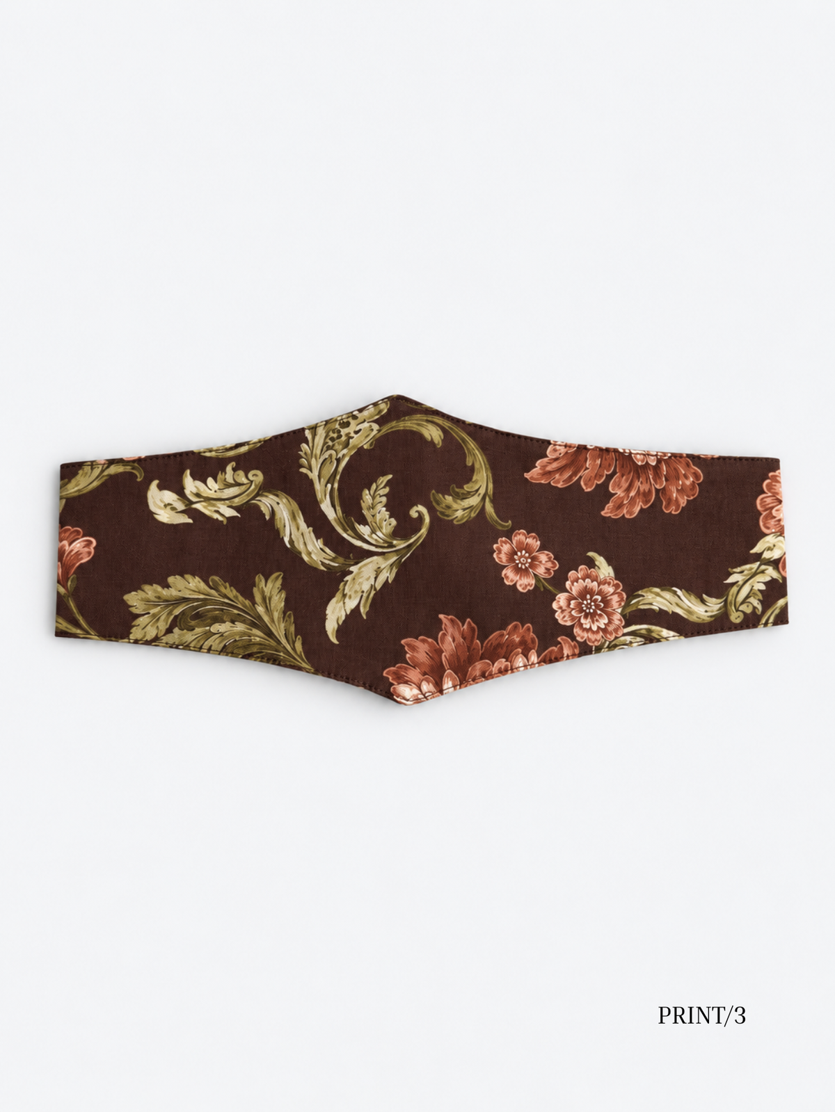 Sofia olive floral sash belt