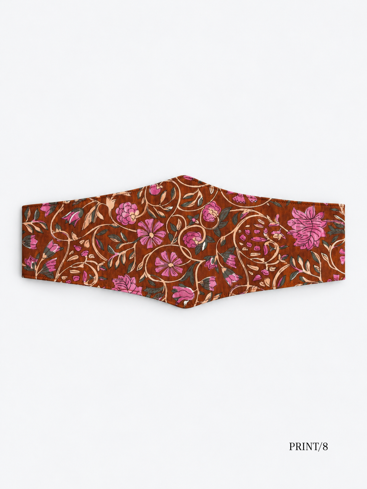 Sofia rust floral sash belt