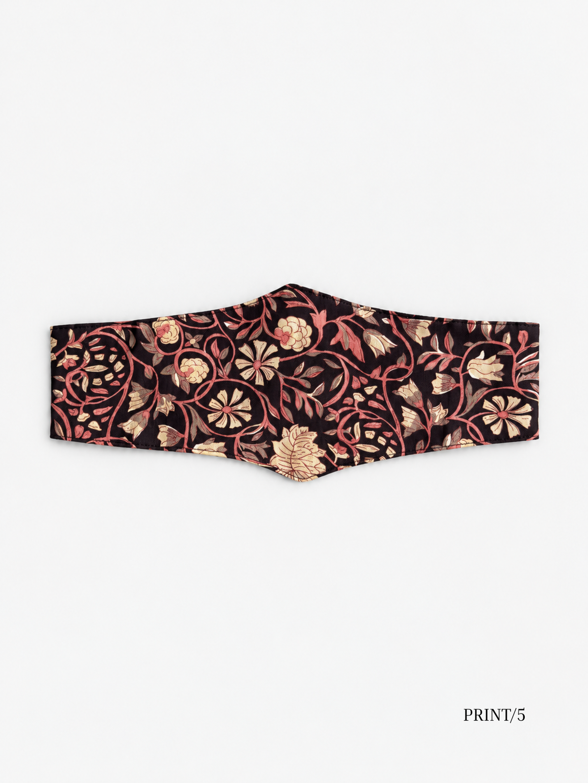Sofia burgundy paisley sash belt
