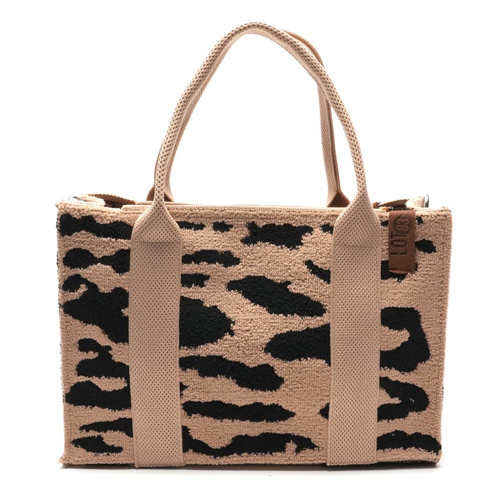 Olívia leopard tote bag