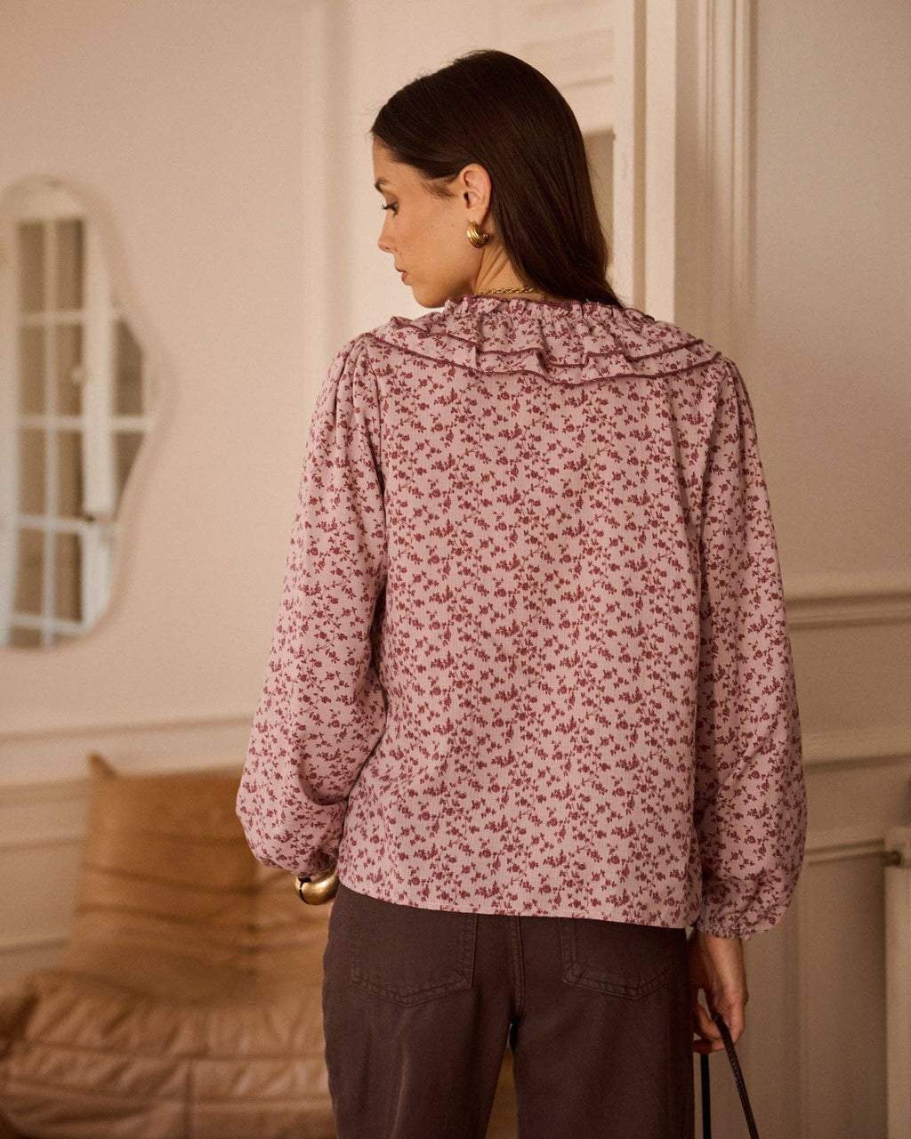 Reba old rose blouse – view 5