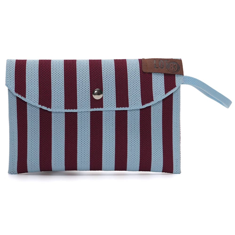 Ana burgundy stripe wallet