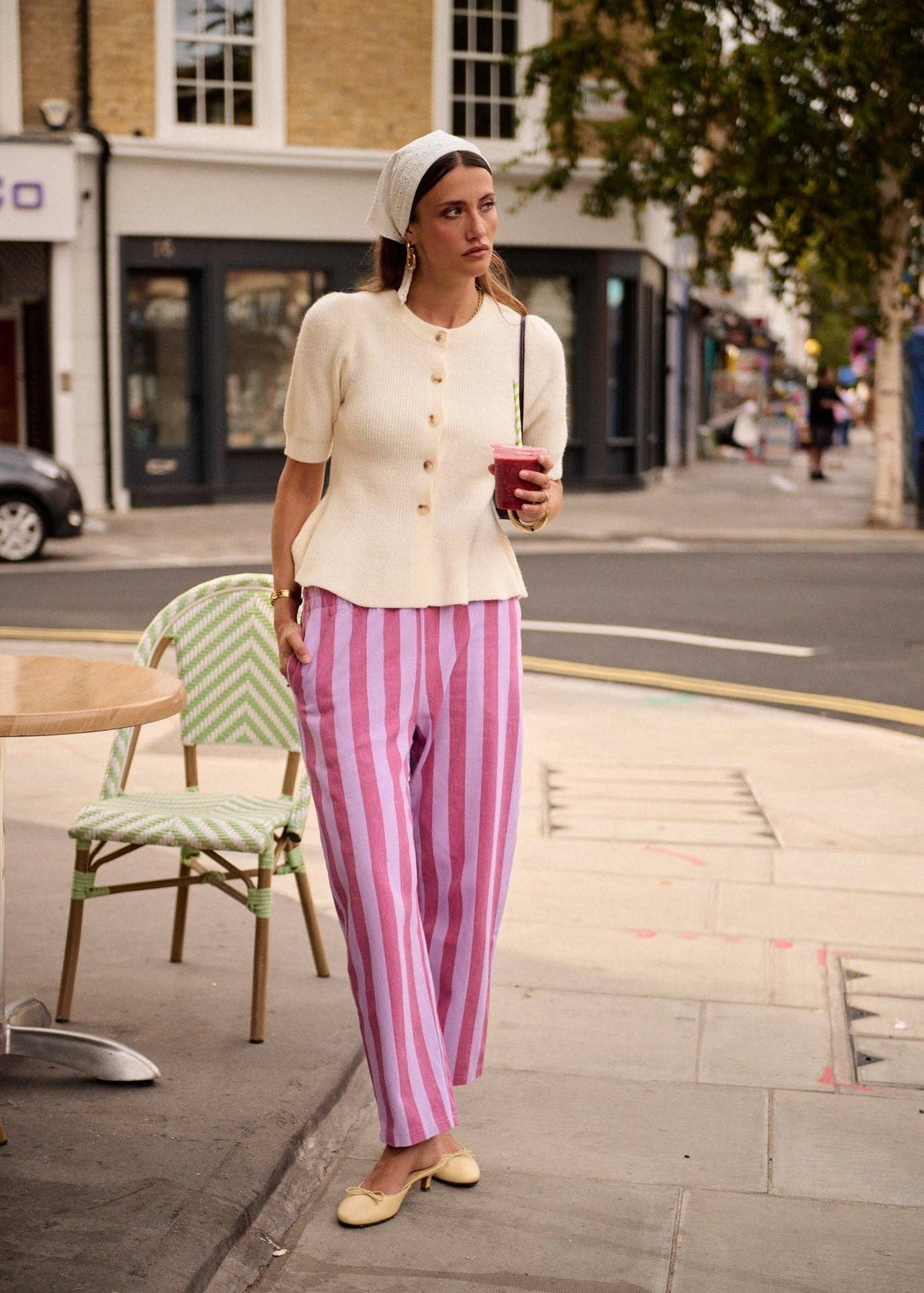 Cassiopee violet pants – view 3