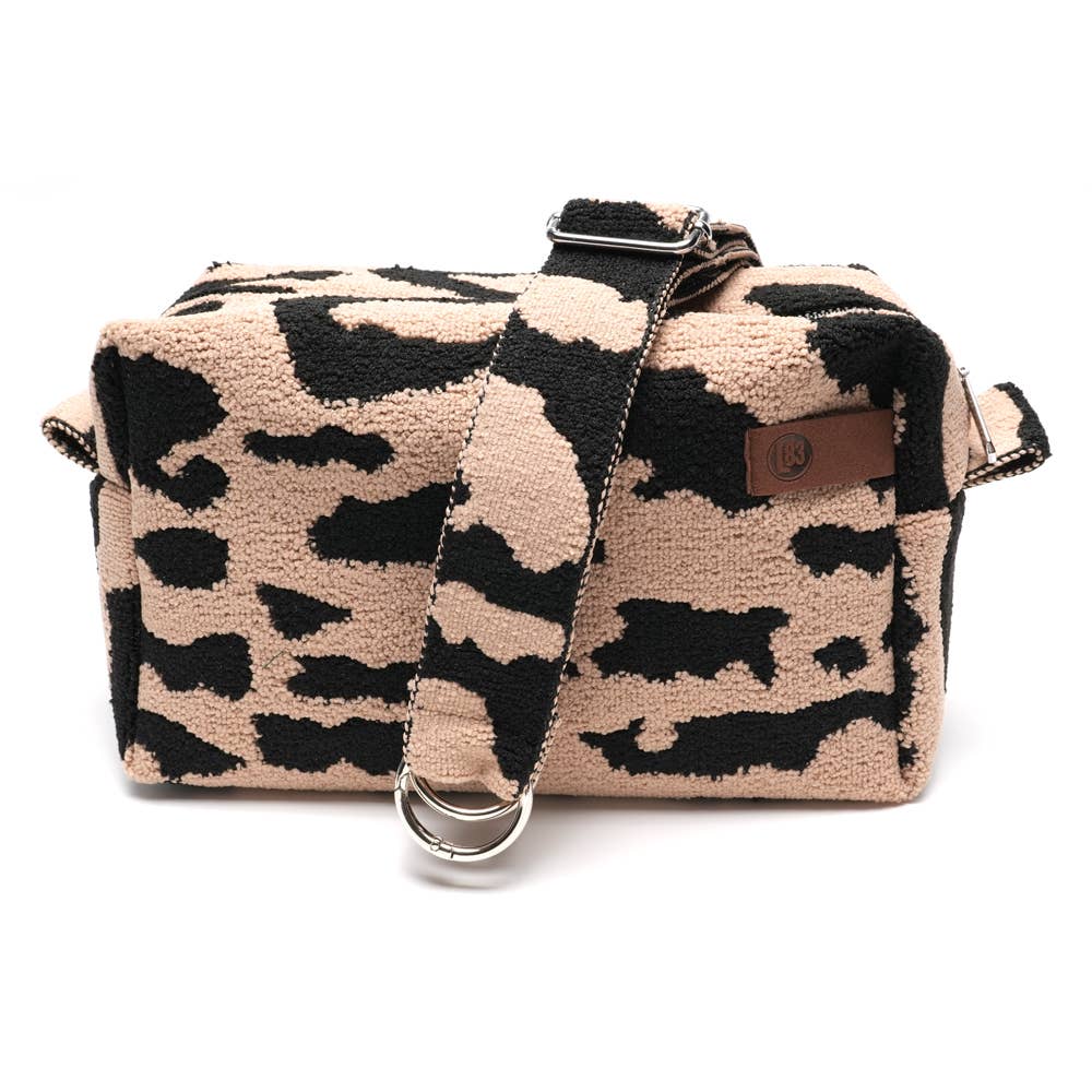 Maya pink leopard crossbody bag