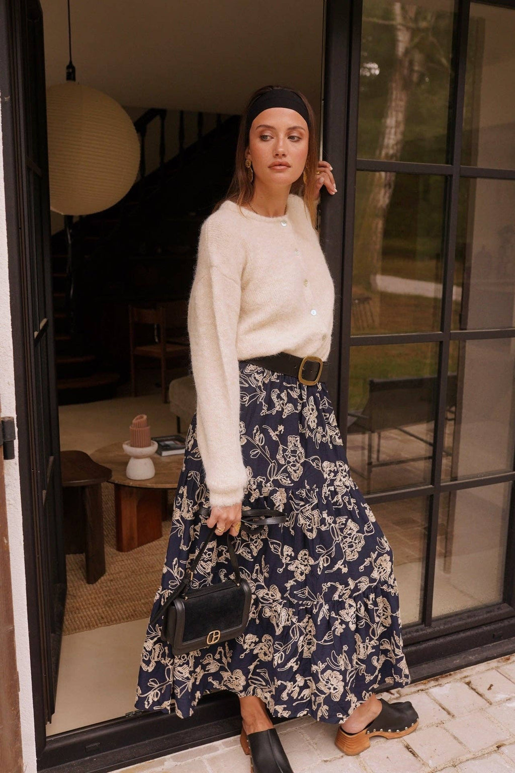 Indy navy skirt