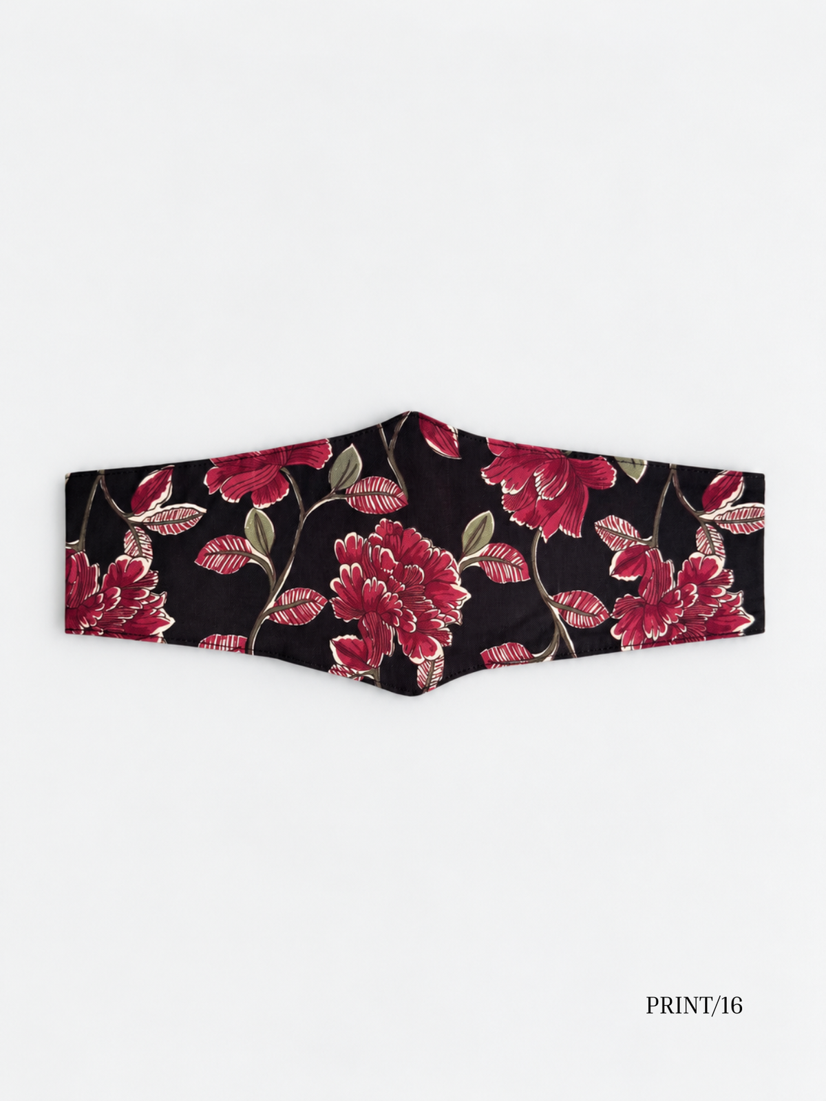 Sofia black rose sash belt