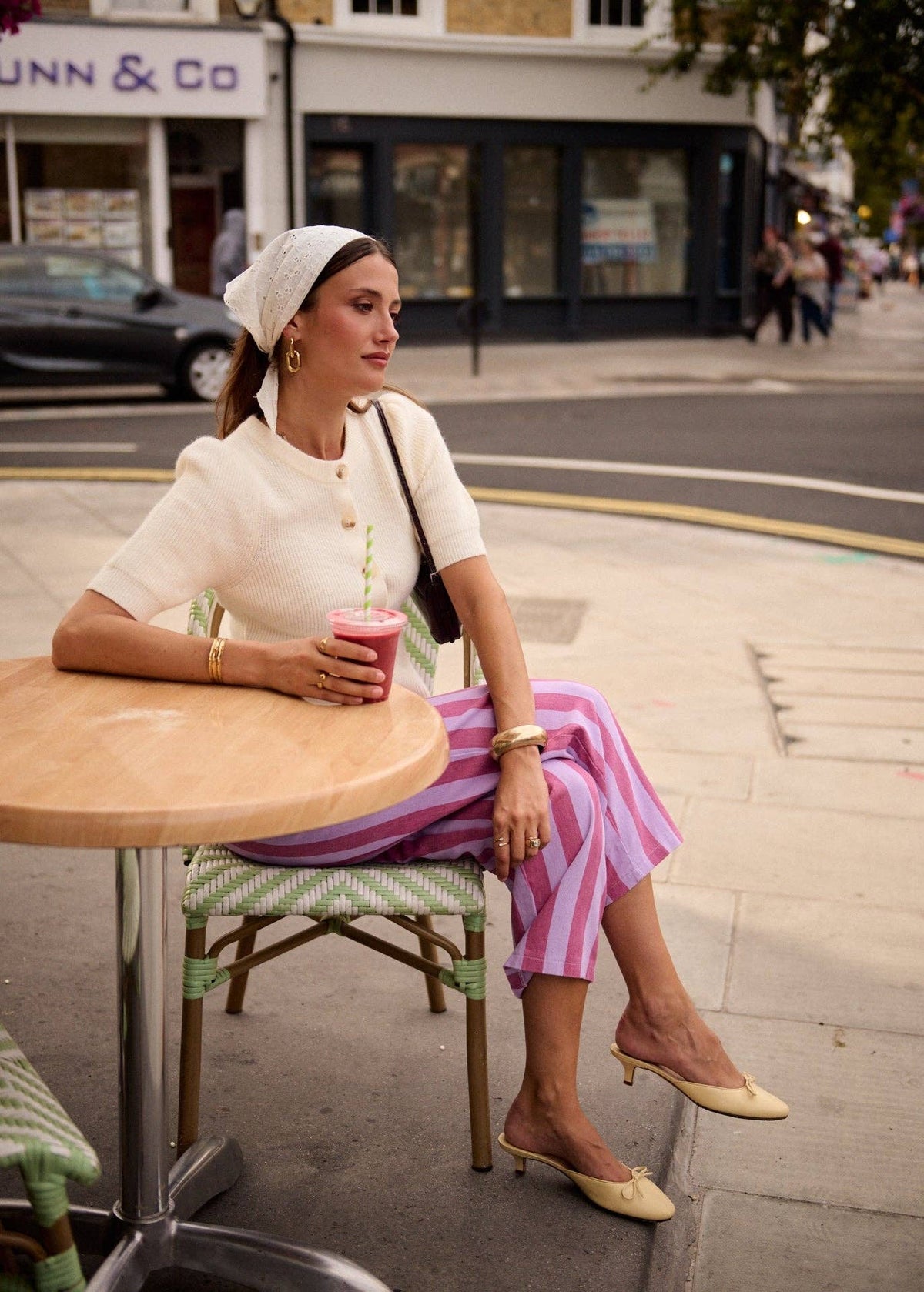 Cassiopee violet pants – view 4