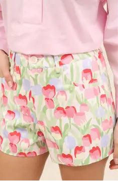 SHORTS PINK TULIPS