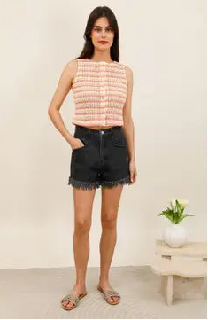 SHORTS DENIM BLACK