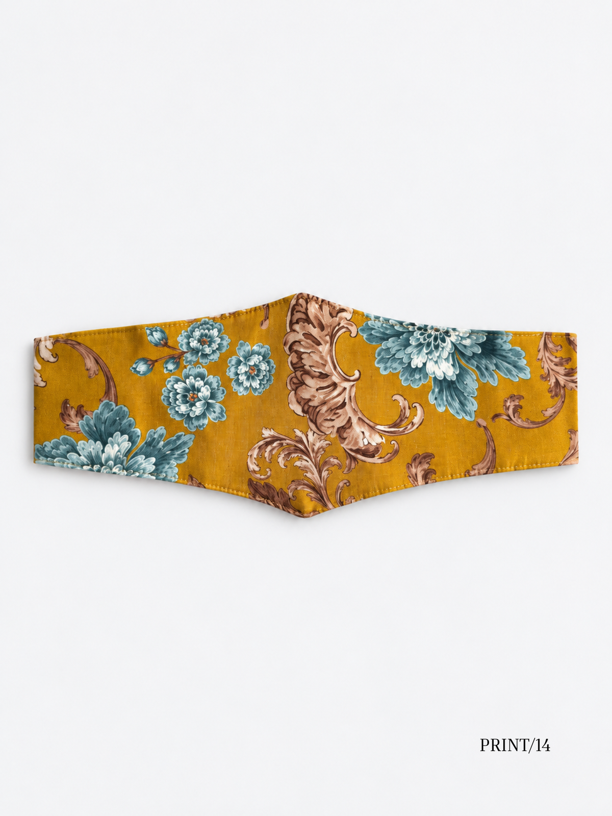 Sofia mustard floral sash belt