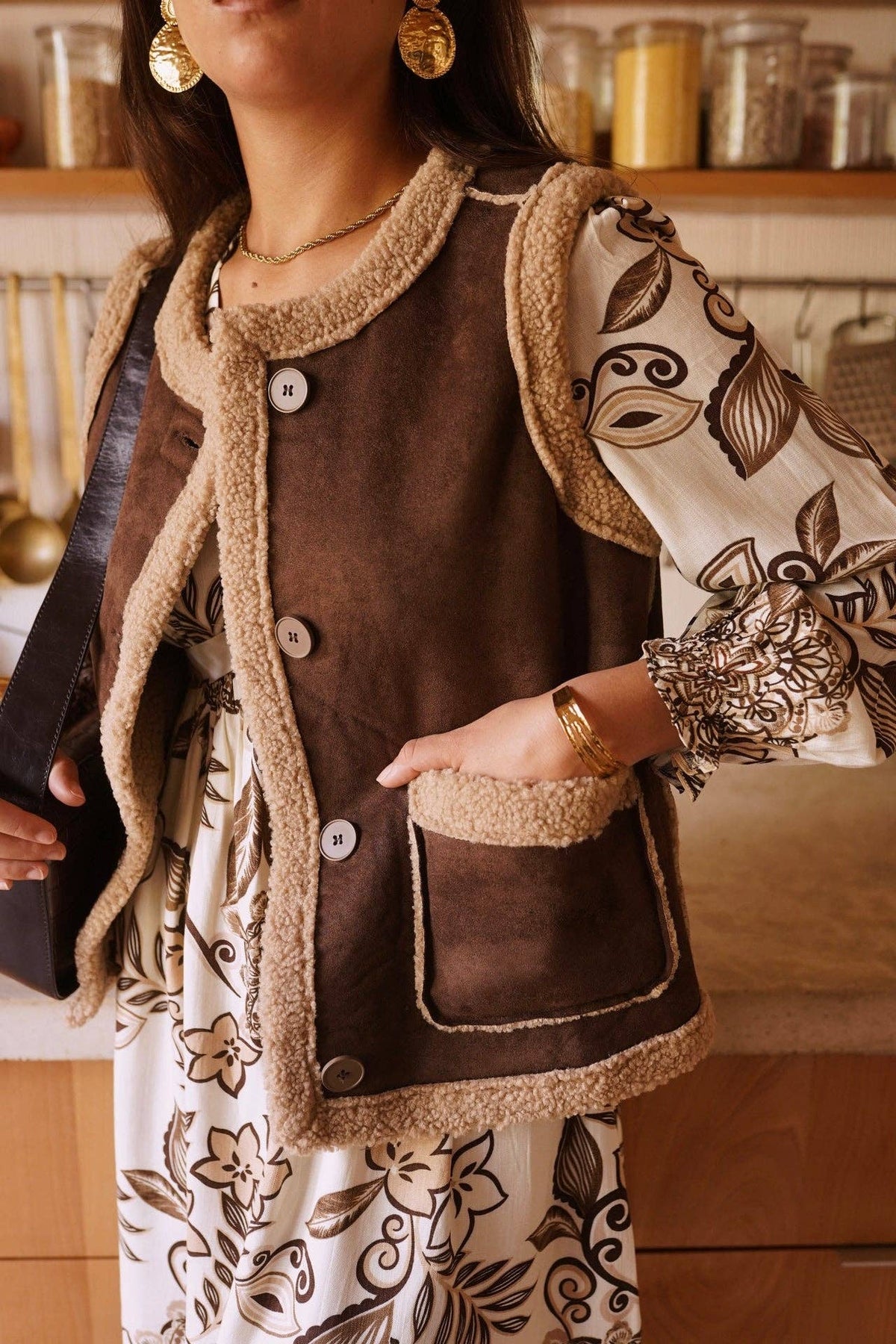 Spencer brown vest – view 5