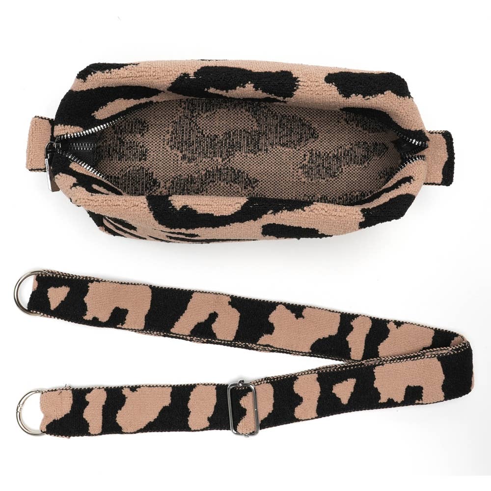 Maya pink leopard crossbody bag – view 2