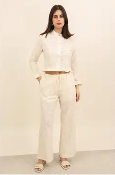 PANTS BEIGE FLOWER