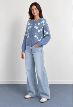 White Flower knit cardigan – view 3
