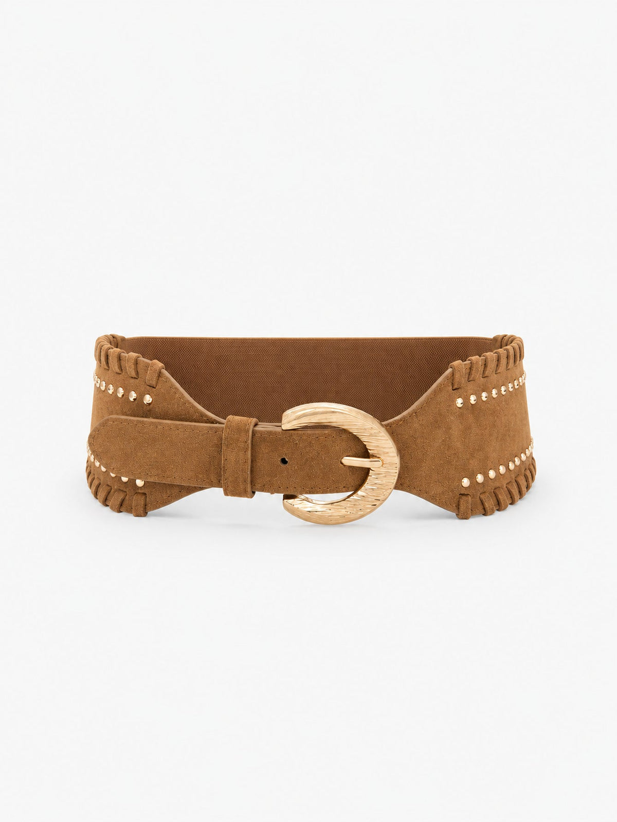 Rita khaki studded belt