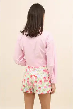 SHORTS PINK TULIPS