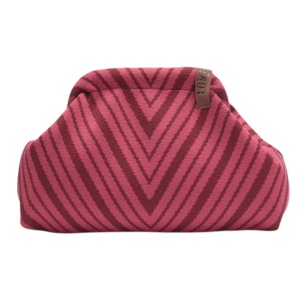 Rosa raspberry clutch bag