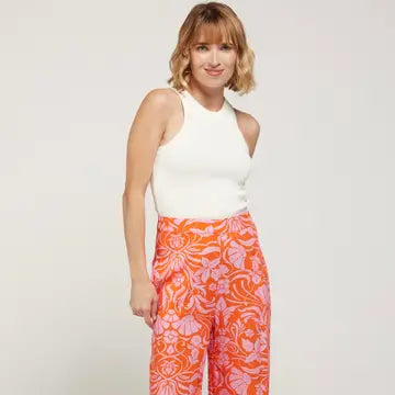 PANTS FLOR ORANGE