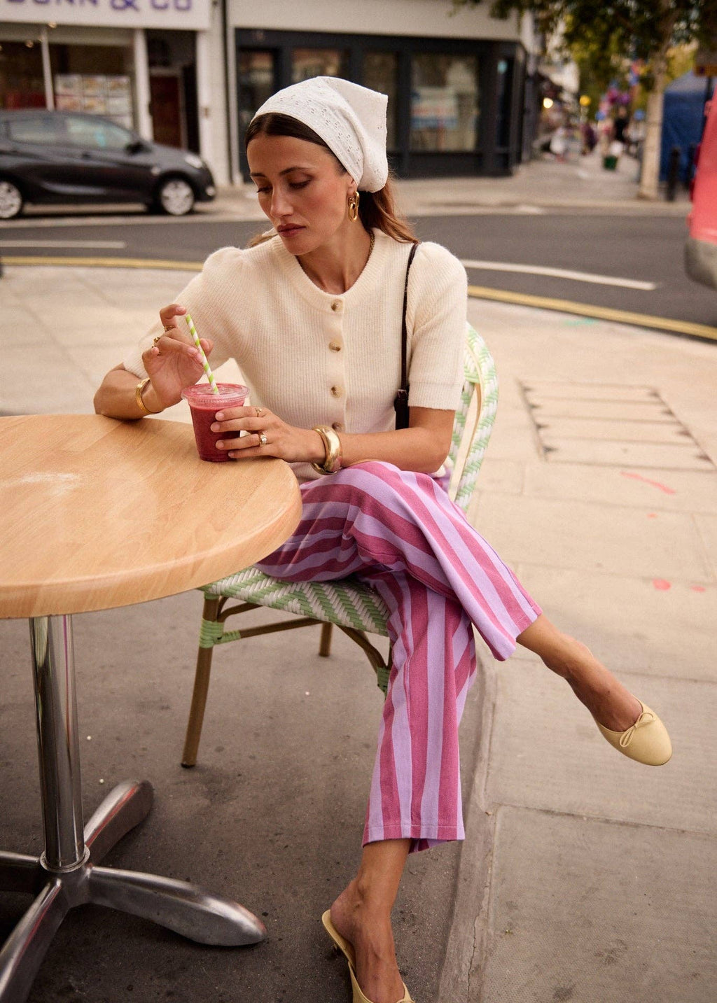 Cassiopee violet pants